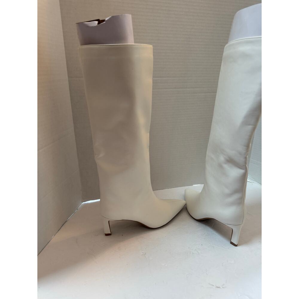 On 34th Rachelle Stovepipe Boots Bone Smooth6 M nib - Picture 7 of 10